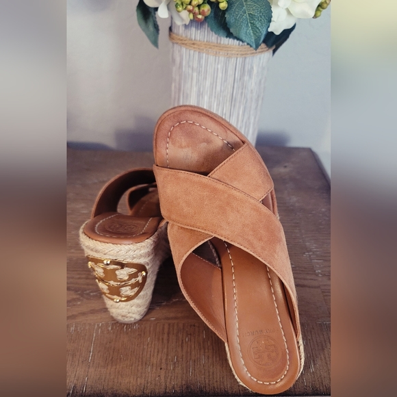 Tory Burch Espradille Wedges Size 7 - Picture 2 of 10